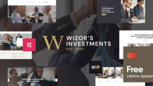 Wizor’s (v2.12) Investments & Business Consulting Insurance WordPress Theme