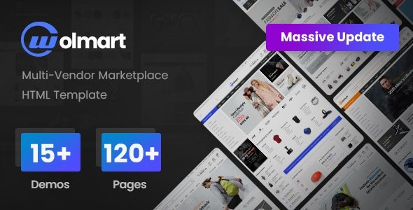 Wolmart v1.1.0 Marketplace eCommerce HTML Template