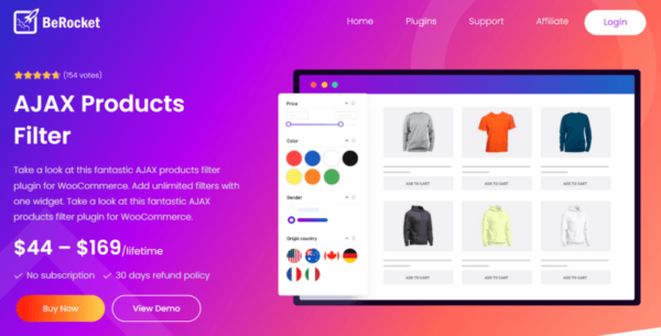 WooCommerce Advanced AJAX ProductS Filter v3.1.9.2 [Berocket]