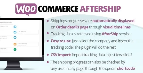 WooCommerce AfterShip CodeCanyon v9.3 - 强大的WooCommerce订单追踪插件