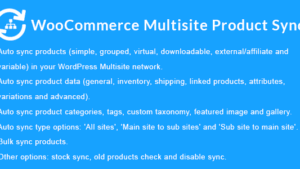 WooCommerce Multisite Product Sync v2.2.0