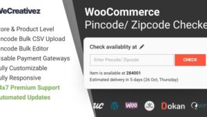 WooCommerce Pincode Zipcode Checker (v3.2.0)