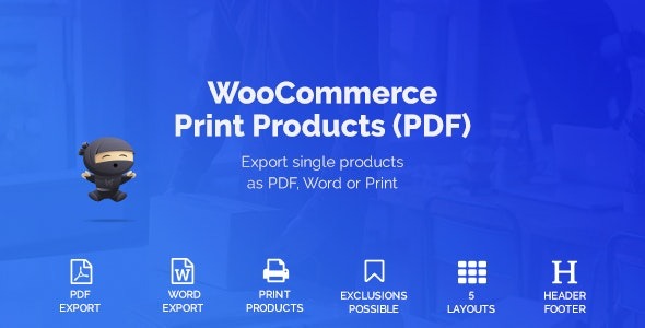 WooCommerce Print Products (PDF) v1.8.8