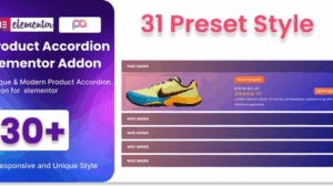 WooCommerce Product Accordion For Elementor v1.0