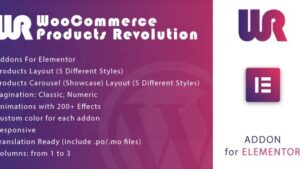 WooCommerce Products Revolution Tab for Elementor v1.0