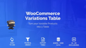 WooCommerce Variations Table (v1.3.13)