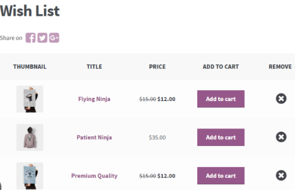 WooCommerce Wishlists v2.3.5