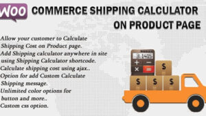 Woocommerce Shipping Calculator On Product Page v3.6