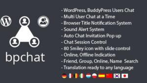 WordPress, BuddyPress Users Chat Plugin v2.0.4