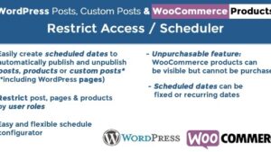 WordPress Posts & WooCommerce Products Scheduler v.5.6