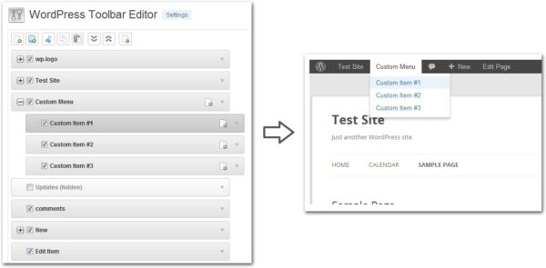 v1.5.1 WordPress Toolbar Editor Pro Addon