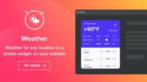 Weather Forecast (v1.3.1) WordPress Weather Plugin By Elfsight