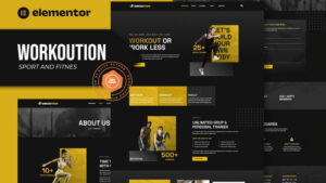 Workoution - Sports and Fitness Elementor Template Kit