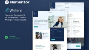 Writern – Content Writing Services Elementor Template Kit