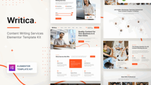 Writica – Content Writing Services Elementor Template Kit