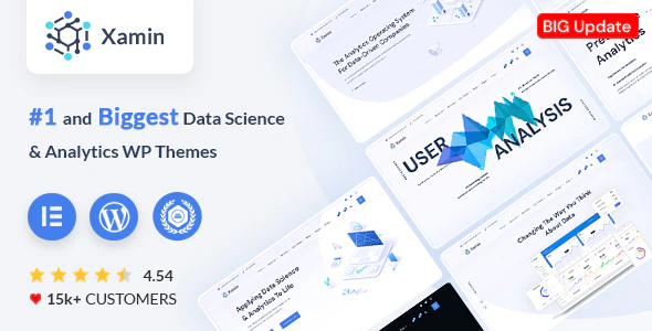 Xamin (v3.4.7) Data Science & Analytics SaaS WordPress Theme