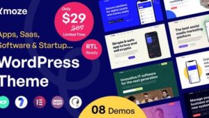Xmoze (v1.2.0) Saas Software Startup WordPress