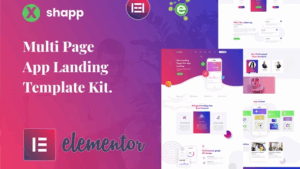 Xshapp - App Landing Elementor Template Kit