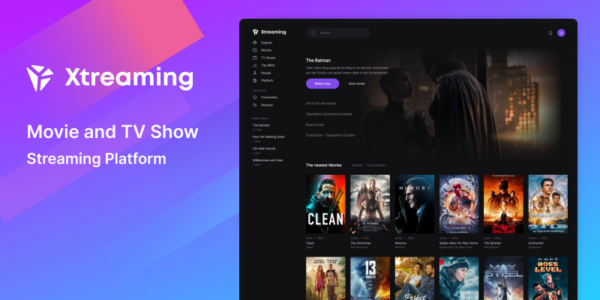 Xtreaming v1.0 Movie & TV Show Streaming Platform [Codelug]