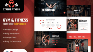 Xtreme - Fitness Elementor Template Kit