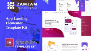 Zamzam - App Landing Elementor Template Kit