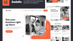 Zedello - Consultant & Finance Business Elementor Template Kit