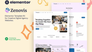 Zenovis – Creative Digital Agency Elementor Template Kit