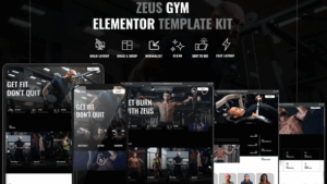 Zeus - Gym & Fitness Elementor Template Kit