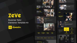 Zeve - Tailor Service Elementor Template Kit