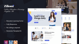 Zilom - Online Education Learning Elementor Template Kit