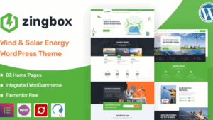 Zingbox v1.0.9 Wind & Solar Energy WordPress Theme