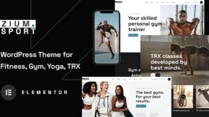Zium (v1.0.17) Sports and Fitness WordPress Theme