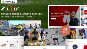 Zizu - Running Shoes & Sports Clothes Shopify Theme