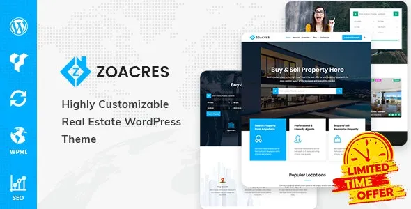 Zoacres - Real Estate WordPress Theme v1.1.7