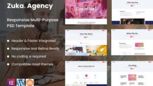 Zuka-Agency - Creative Portfolio & Agency Template Kit