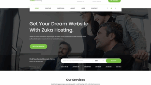 Zukahost – Domain & Web Hosting Template Kit