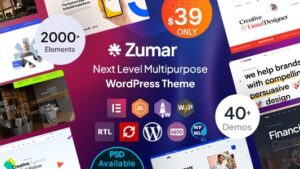Zumar (v1.0.8) Creative & Multipurpose WordPress Theme