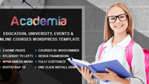 Academia (v3.9) Education Center WordPress Theme