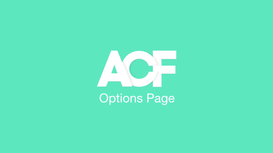 Options Page Add-on for ACF v1.2