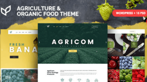 Agricom v1.8.2 Agriculture & Organic Food WordPress Theme