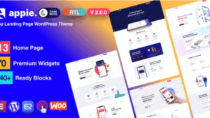 [Activated] Appie (v4.0.0) App Landing Page WordPress Theme