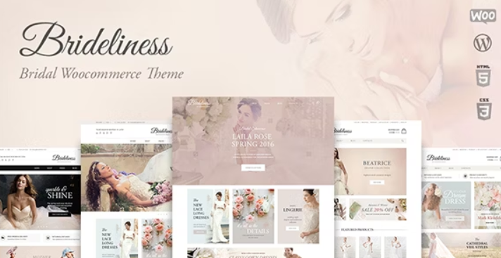 Brideliness v1.0.14 Wedding Shop WordPress WooCommerce Theme