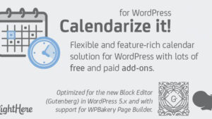 Calendarize it! for WordPress v 4.9.998.101115 + Addons