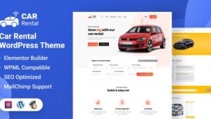 Car Rental WordPress Theme Landing Page v4.2 [Activated]