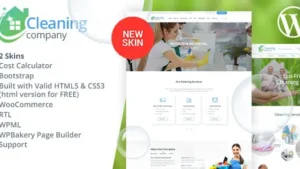 Cleaning Services WordPress Theme + RTL v4.2