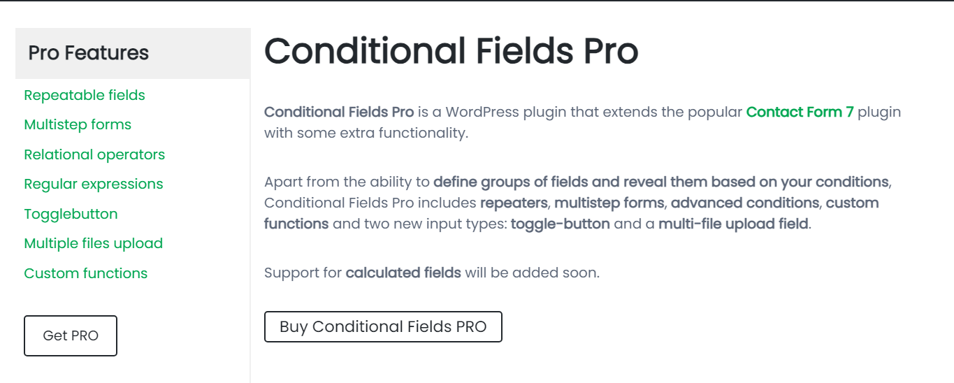 Conditional Fields Pro v2.3.3 for Contact Form 7