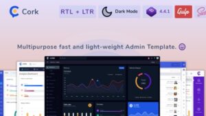 Cork v3.9.0 Responsive Admin Dashboard Template