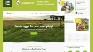 CoopFarm - Poultry Farm Elementor Pro Template Kit