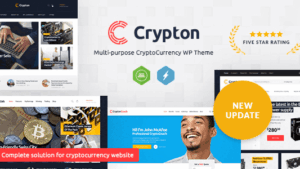 Crypton (v1.7.7) A Multi-Purpose Cryptocurrency WordPress Theme (Activated)