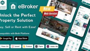 Fixed* eBroker (v1.1.4) Real Estate Property Buy-Rent-Sell Flutter app with Laravel Admin Panel